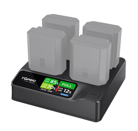 Accsoon TOPRIG 4-Bay NP-FZ100 Fast Charger