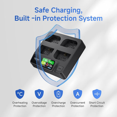 Accsoon TOPRIG 4-Bay LP-E6 Fast Charger
