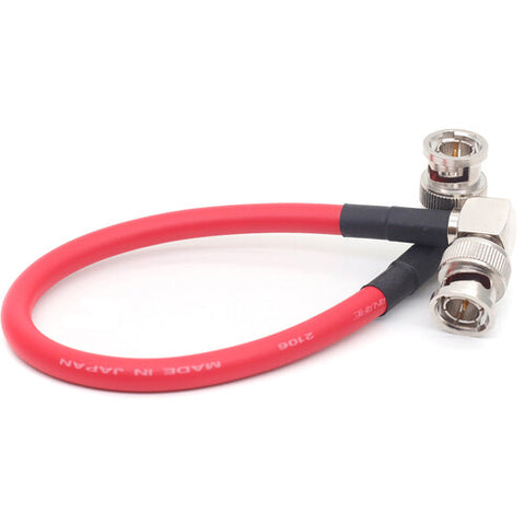 DigitalFoto Canare LV-61S 12G-SDI Right-Angle Video Cable (7.8")