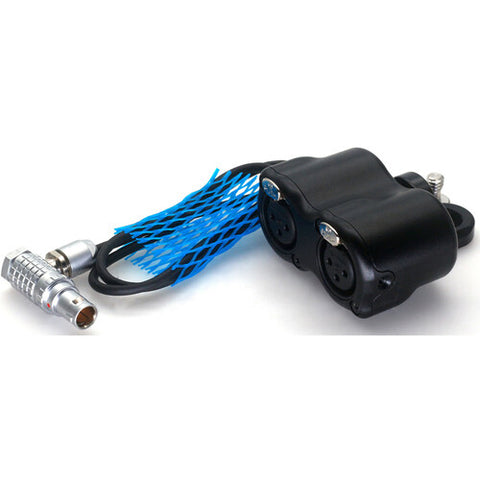 DigitalFoto LEMO 1B 10-Pin to Dual XLR 3-Pin Female Adapter for Atomos Shogun 7