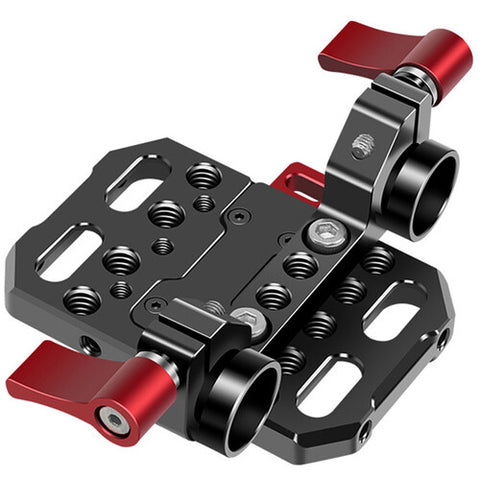 DigitalFoto DF-8004S Mini V-Mount Battery Plate w/ 15mm LWS Rod Clamp