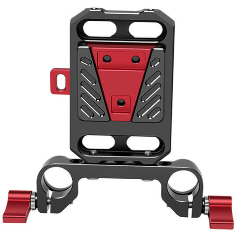 DigitalFoto DF-8004S Mini V-Mount Battery Plate w/ 15mm LWS Rod Clamp