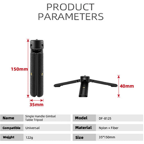 DigitalFoto Solution Single Handle Gimbal Tabletop Tripod