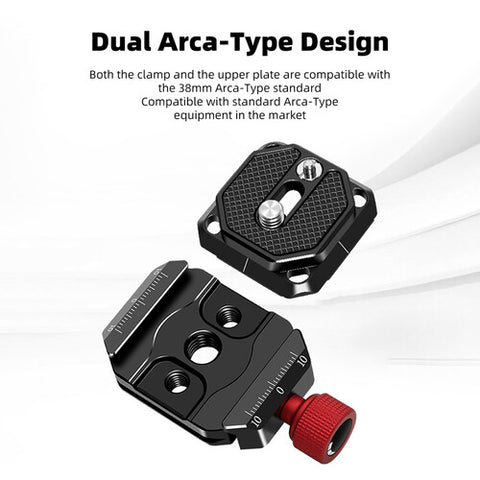 DigitalFoto DF-8152 Arca-Type Quick Release Baseplate and Top Plate Set