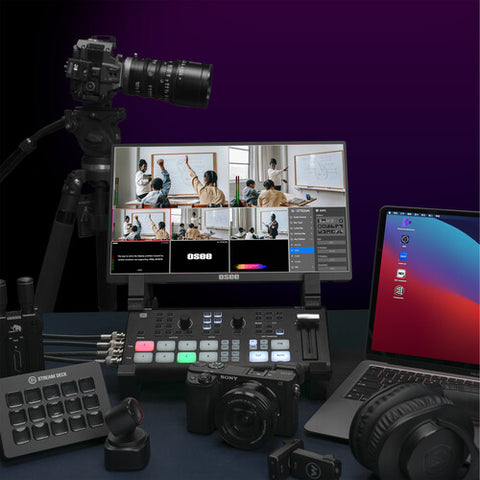OSEE GoStream Duet SDI/HDMI/NDI|HX Live Stream Video Mixer/Switcher/Recorder