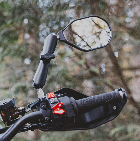 RAM Mount Tough-Mirror Right Mirror w/ 1" Ball