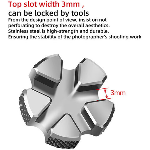 DigitalFoto1/4"-20 Knurled Captive Mounting Screw Set (2-Pack)