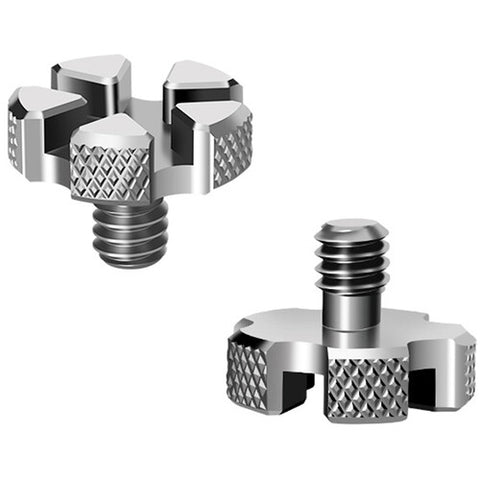 DigitalFoto1/4"-20 Knurled Captive Mounting Screw Set (2-Pack)