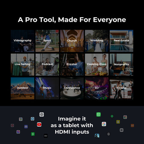 YoloLiv YoloBox Ultra Portable Multicamera Encoder/Streamer, Switcher/Monitor & Recorder