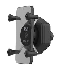 RAM Mount X-Grip Phone Holder w/ 1" Ball and Vibe-Safe Adapter