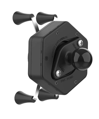 RAM Mount X-Grip Phone Holder w/ 1" Ball and Vibe-Safe Adapter