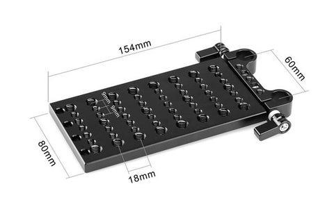 SmallRig #1093 Cheese Plate w/ Dual 15mm Rod Clamp