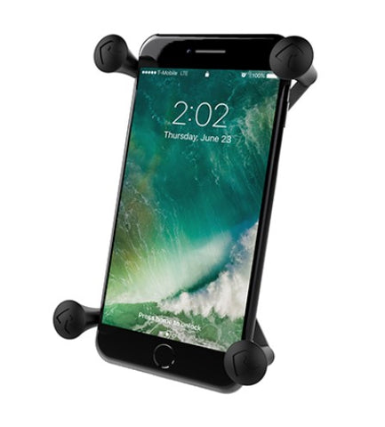 RAM Mount X-Grip IV Large Universal Phone Cradle w/ 1" Ball & Tether