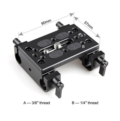 SmallRig #1775 Mounting Plate w/ Dual 15mm Rod Clamps