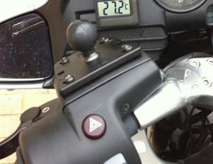 Base de couverture centrale de réservoir de moto à montage RAM avec boule de 1 "