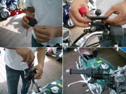 Base de couverture centrale de réservoir de moto à montage RAM avec boule de 1 "