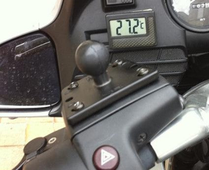 Base de couverture centrale de réservoir de moto à montage RAM avec boule de 1 "