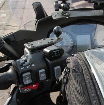 Base de couverture de réservoir étendue pour moto à montage RAM avec boule de 1 "
