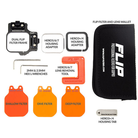 BackScatter FLIP7 Three-Filter Dive Kit