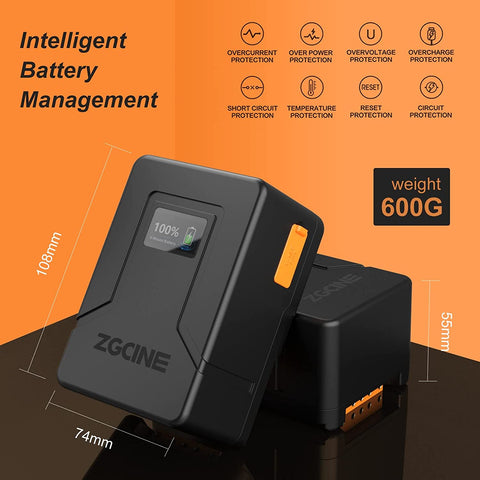 ZG CINE V-Mount Battery 99 Wh 6,800 mAh