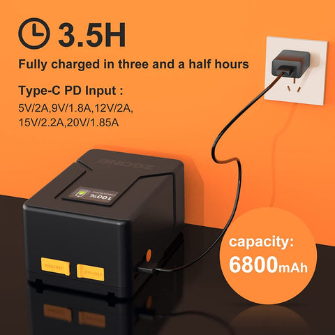 ZG CINE V-Mount Battery 99 Wh 6,800 mAh