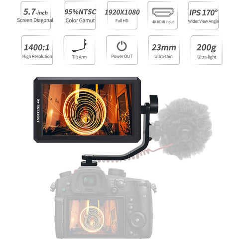 ANDYCINE A6 5.7" Full HD HDMI On-Camera Monitor