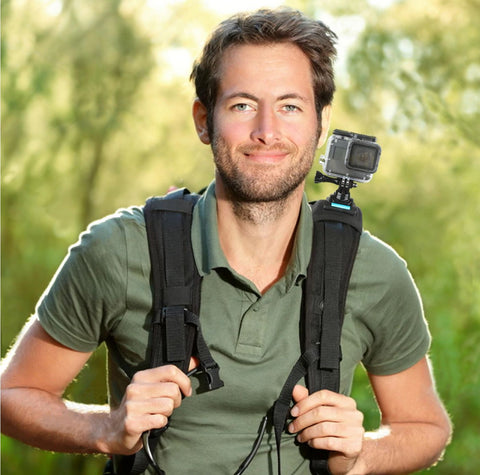 360 Degree Rotation Backpack Clip for GoPro