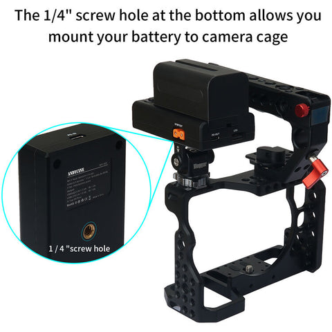 AndyCine NP-F Battery Plate w/ D-Tap & USB Outputs