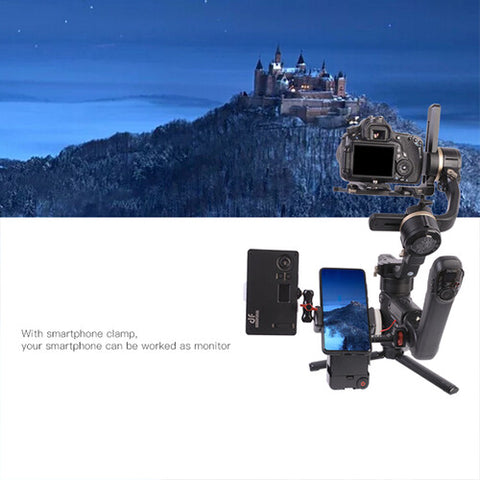 DigitalFoto Rotatable Monitor Bracket w/ Smartphone Clamp for Gimbals