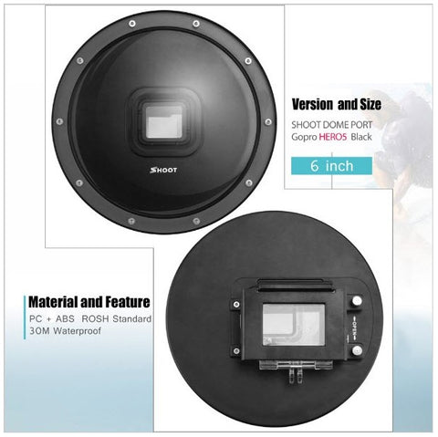 Dome Port for Hero5/6/7 Black