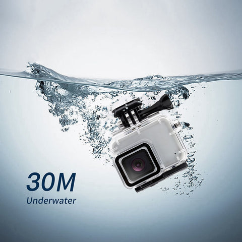 Waterproof Housing for Hero7 White & Silver