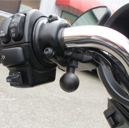 Base de rétroviseur RAM Tough-Ball avec boule de 1" pour Harley-Davidson
