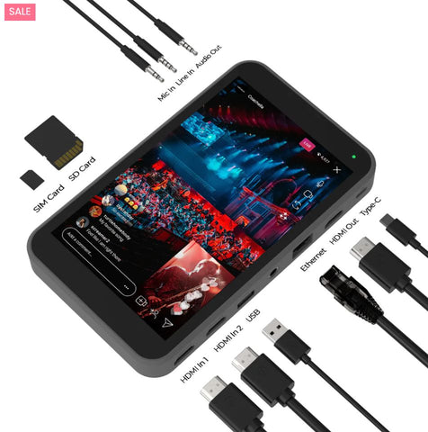 YoloLiv Yolobox Instream All-in-One Multi-Camera Live Streaming Encoder, Switcher, Monitor & Recorder