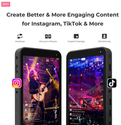 YoloLiv Yolobox Instream All-in-One Multi-Camera Live Streaming Encoder, Switcher, Monitor & Recorder