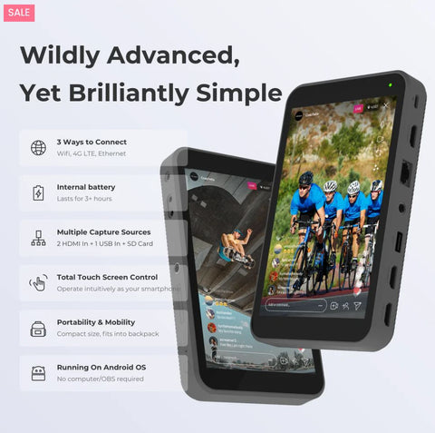 YoloLiv Yolobox Instream All-in-One Multi-Camera Live Streaming Encoder, Switcher, Monitor & Recorder