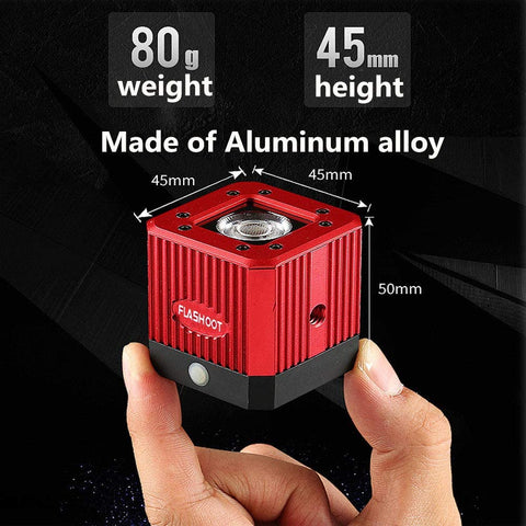 Flashoot C-08 Mini Aluminum LED Waterproof Video Light