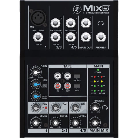 Mackie Mix5 Audio Mixer