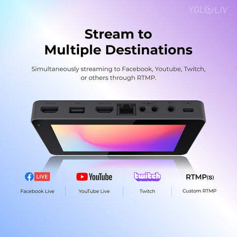Encodeur et moniteur de diffusion en direct YoloBox Mini