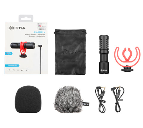 Microphone canon à condensateur super-cardioïde BOYA MM1+
