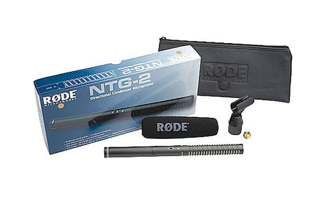 Rode NTG2 Battery or Phantom Powered Condenser Shotgun Microphone