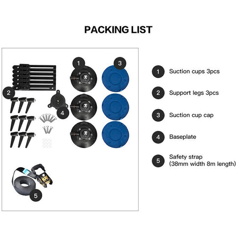 DigitalFoto Suction Cup Car Mounting System w/ Safety Strap