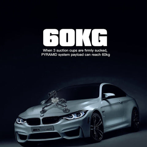 DigitalFoto Suction Cup Car Mounting System w/ Safety Strap + Vibration Isolator