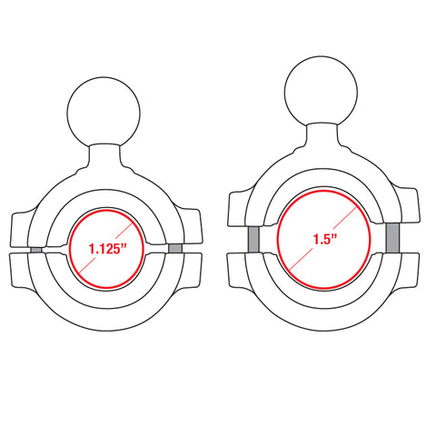 RAM Mount RAM-B-408-112-15U Torque™ Base de grand rail