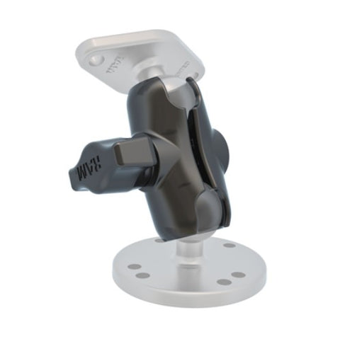 RAM Mount Bras court en aluminium à double douille pour boule de 1"