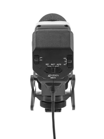 Microphone vidéo fusil de chasse alimenté Azden SMX-15