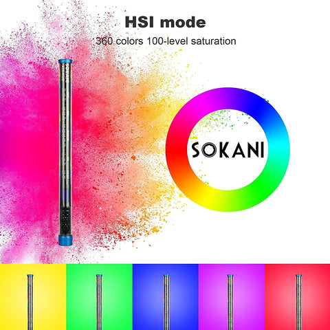 Sokani Professional X25 RGB Bi-Color LED Video Light
