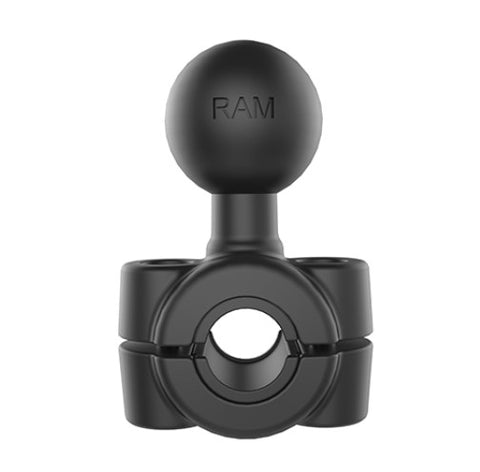RAM Mount Torque 0,375" à 0,625" Base de rail de mini guidon avec boule de 1"