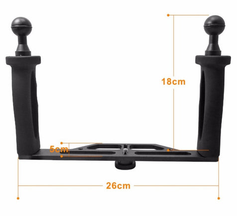 Aluminum Camera Tray w/ 1" Ball Mounts