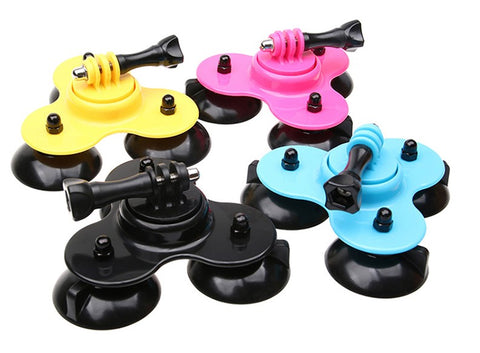 Mini Triple Suction Cup for GoPro