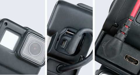 Vlogging Case w/ GoPro Audio Adapter Support for Hero5/6/7 Black